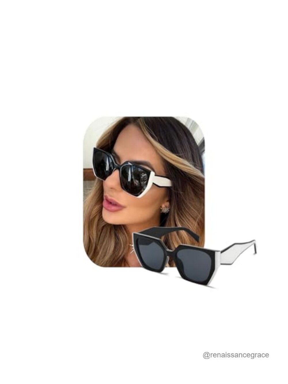 Oversized Cat Eye Sunglasses Women UV400 Protection Stylish Shades